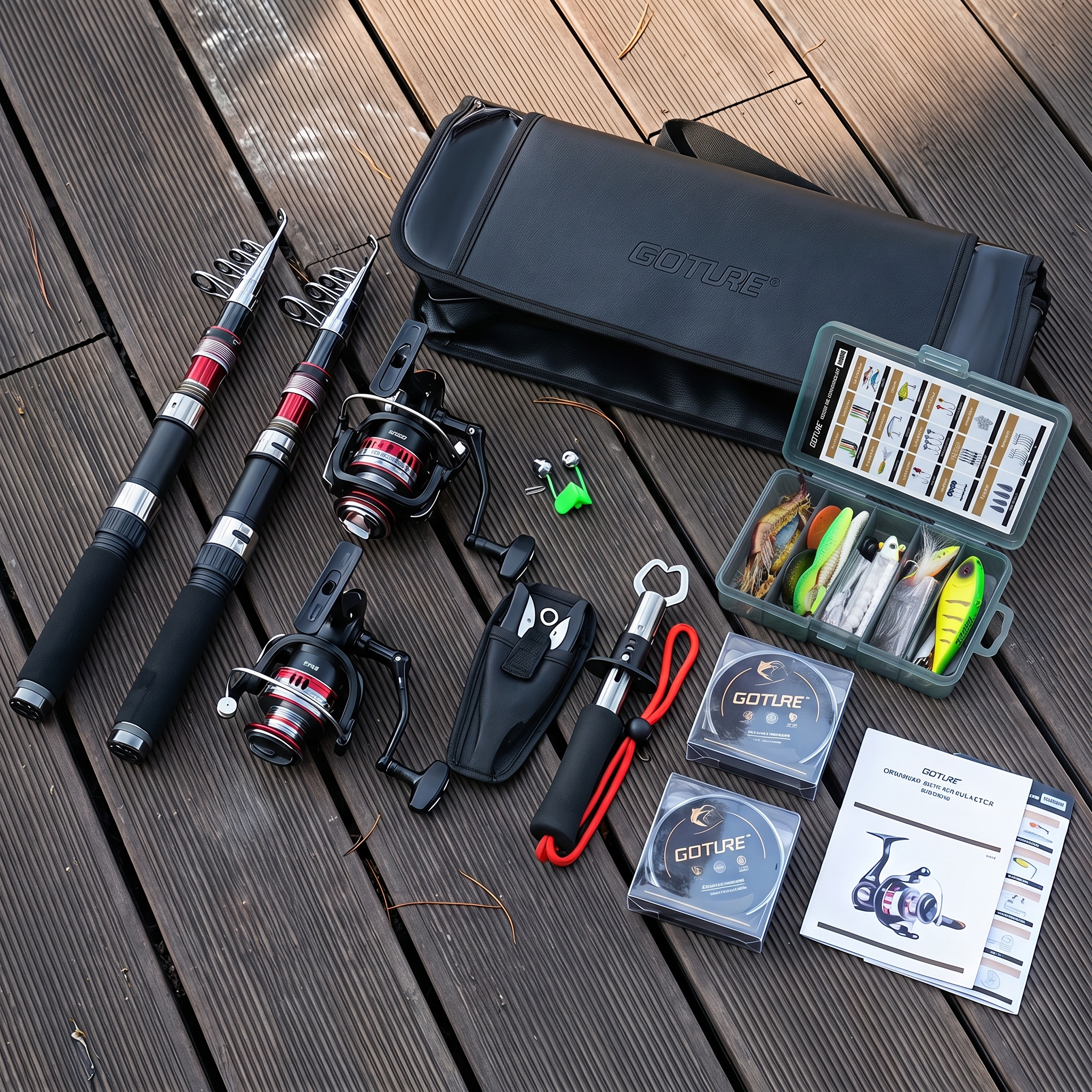 Goture Telescopic Fishing Rod  - Reel Bag のレビューと価格