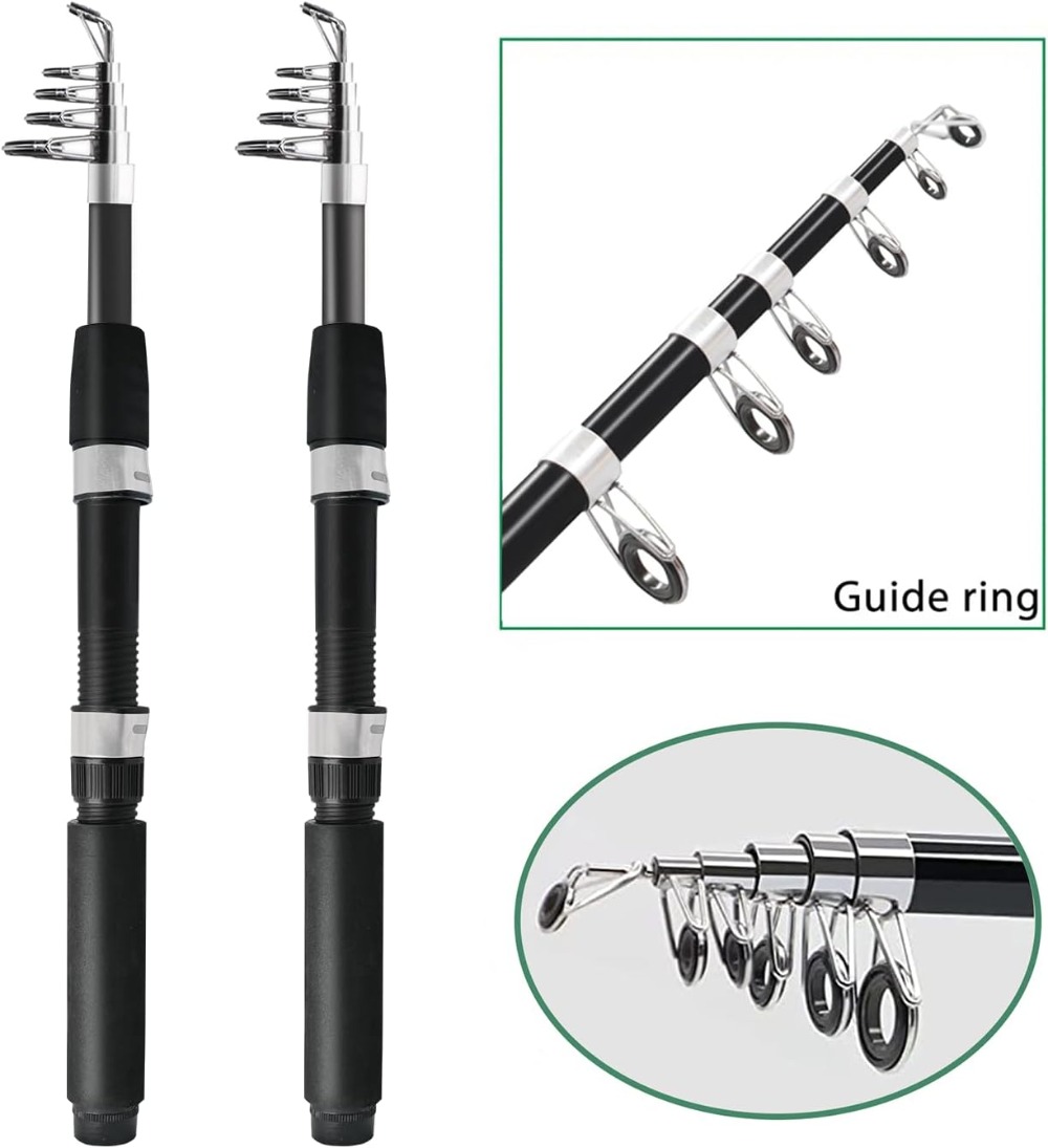 Fishing Pole Combo 6.9ft 2Pcs  - Reel Bag のレビューと価格