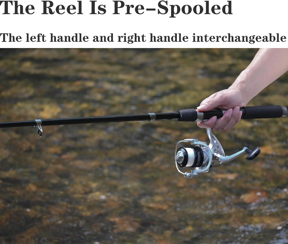 Fishing Pole Combo 6.9ft 2Pcs  - Reel Bag のレビューと価格