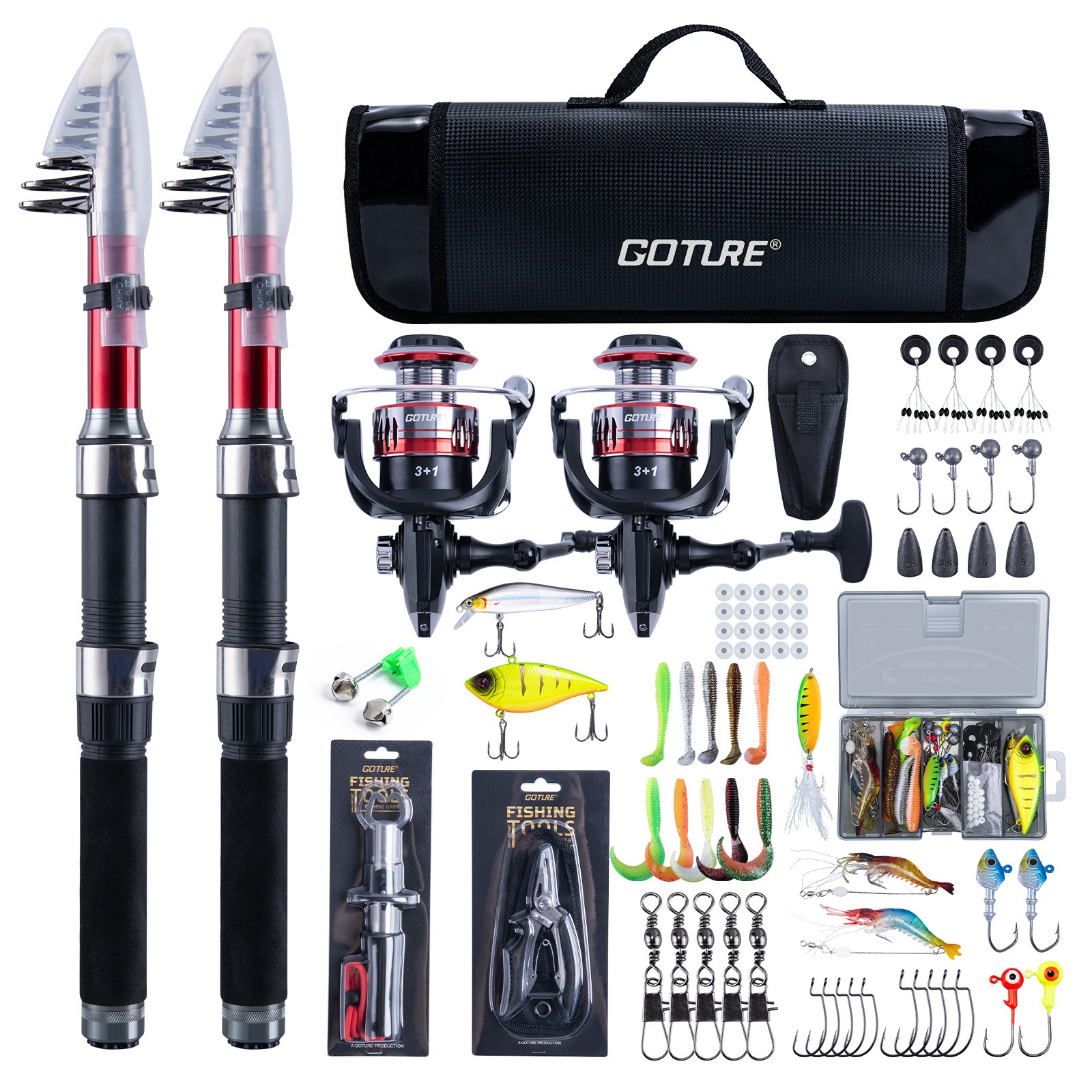 Goture Complete Beginner Fishi - Reel Bag のレビューと価格