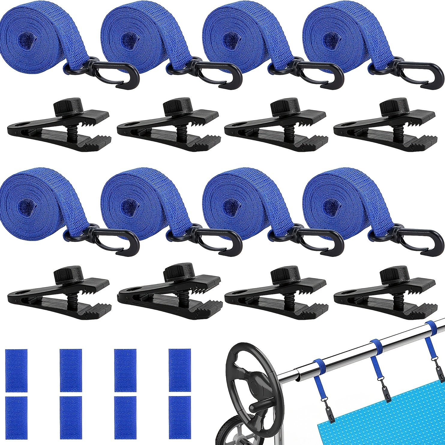 18 Pcs Solar Cover Reel Instal - Reel Cover のレビューと価格