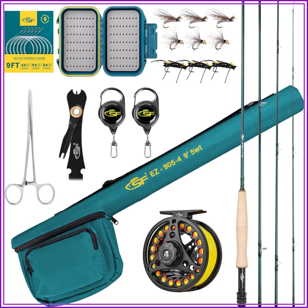 Fly Fishing Rod Combo Starter  - Reel Case のレビューと価格