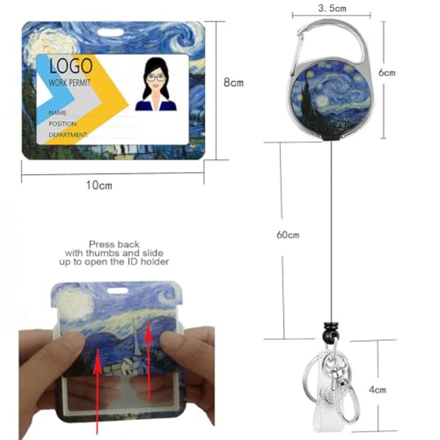 2 Pack ID Badge Holder with Re - Reel Oil のレビューと価格