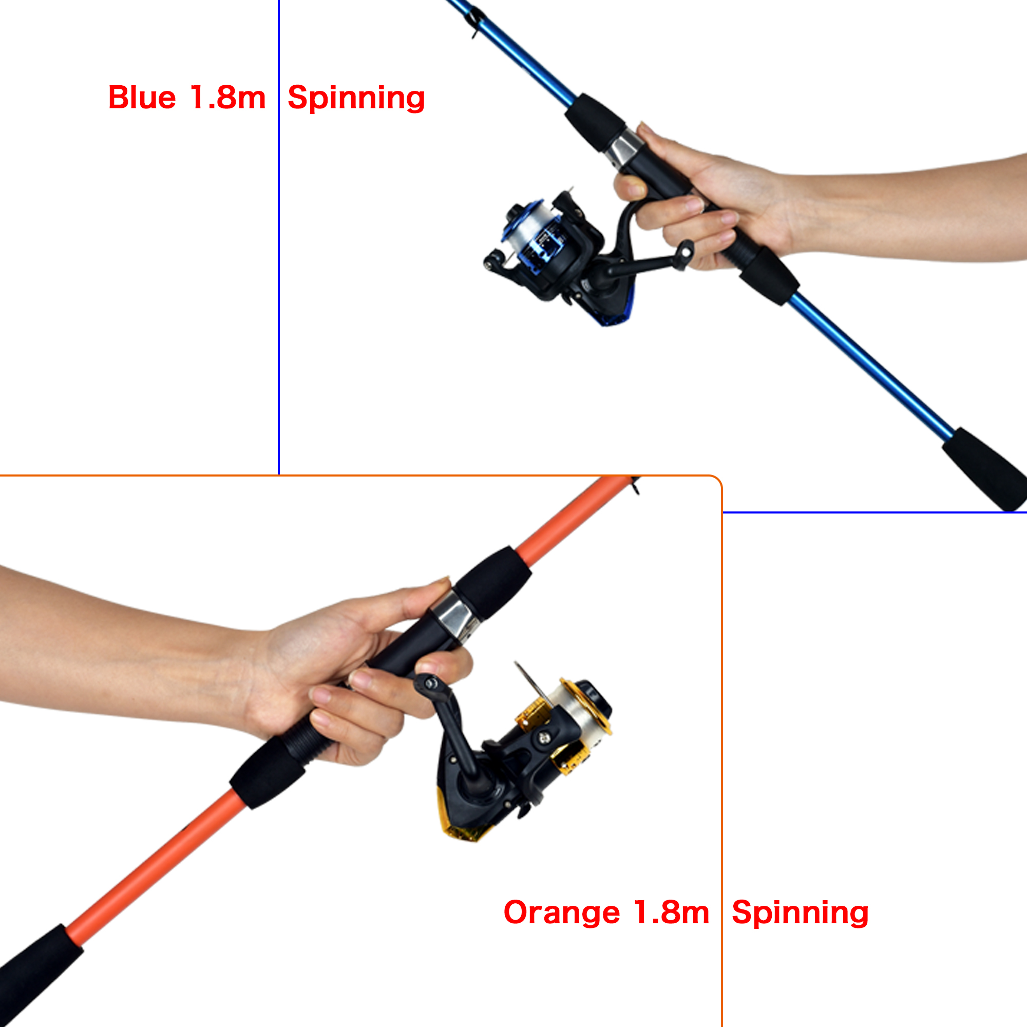 BIUTIFU Spinning Fishing Rod S - Spincast Reel のレビューと価格